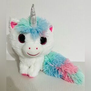 MTY International Glitter Eyes Plush Unicorn